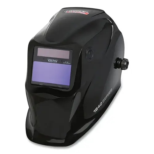 VIKING 1840 Digital Series Welding Helmet, Shade 7 to 13, Black, 3.78 in x 1.85 in Window VIKING 1840 Digital Series Welding Helmet, Shade 7 to 13, Black, 3.78 in x 1.85 in Window