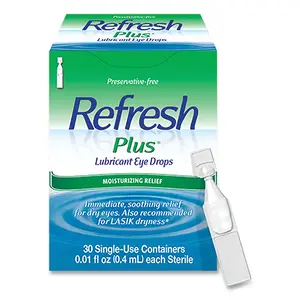 REFRESH PLUS 23672 Lubricant Eye Drop, 0.1 ml, Vial
