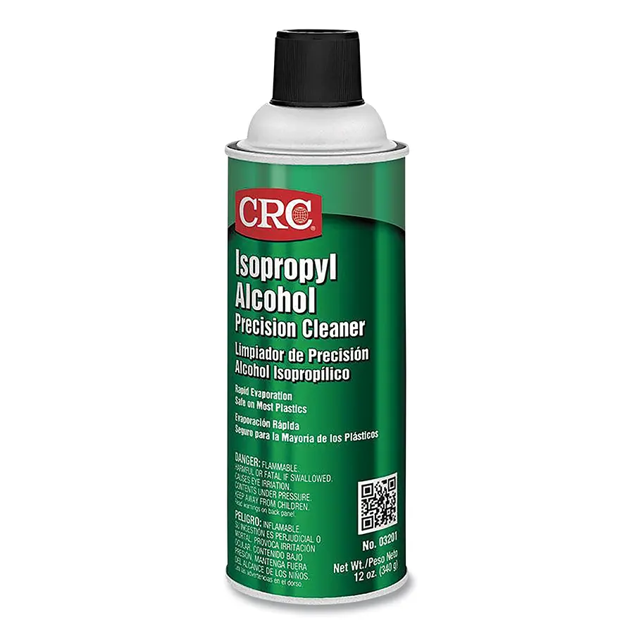 CRC Isopropyl Alcohol Cleaner 16 oz Aerosol Can Alcoholic Odor Clear Water-White - pack of 12 03201