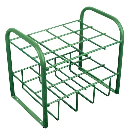 Multiple M7/M9/C/D/E Cylinder Stand, 22 in W x 19.5 in H x 15 in D, 12-Cylinder, Stationary Green Multiple M7/M9/C/D/E Cylinder Stand, 22 in W x 19.5 in H x 15 in D, 12-Cylinder, Stationary Green