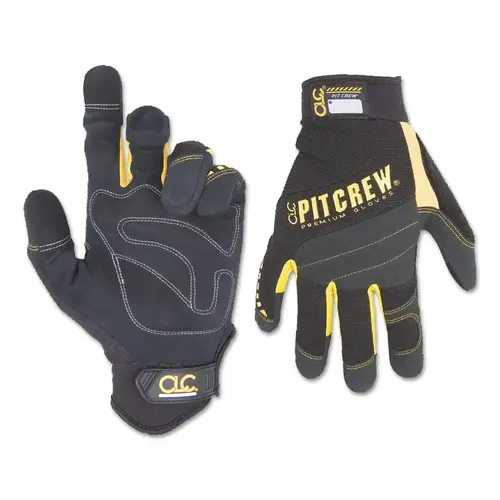 Pit Crew Gloves, Black, Medium - 2 per pack x6 packs Pit Crew Gloves, Black, Medium - 2 per pack x6 packs