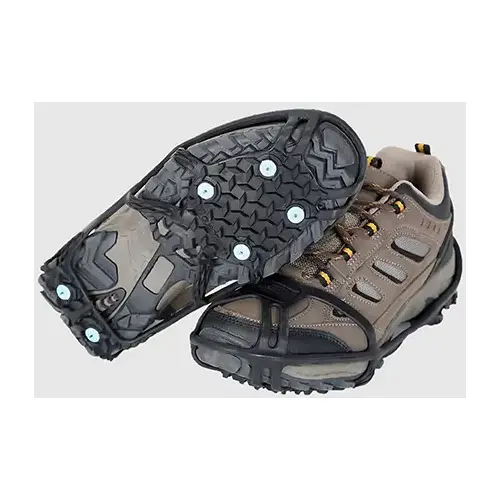 Everyday PRO Ice + Snow Traction Aid, Rubber, Ice Diamond  Spikes, Black, Large/X-Large