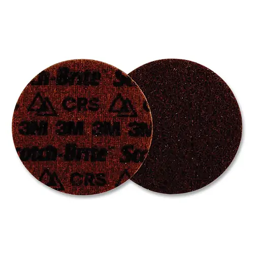 Scotch-Brite Precision Surface Conditioning Disc, 4-1/2 in dia x NH, 13330 RPM, Hook-and-Loop, CRS, 50 EA/CA Brown - pack of 50 Scotch-Brite Precision Surface Conditioning Disc, 4-1/2 in dia x NH, 13330 RPM, Hook-and-Loop, CRS, 50 EA/CA Brown - pack of 50