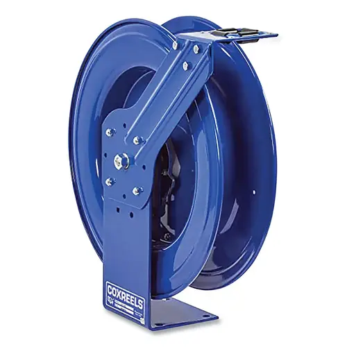 Dual Hydraulic Hose Spring Rewind Hose Reels for hydraulic oil, 1/4 in inside dia, 50 ft hose capacity, 3000 psi Dual Hydraulic Hose Spring Rewind Hose Reels for hydraulic oil, 1/4 in inside dia, 50 ft hose capacity, 3000 psi