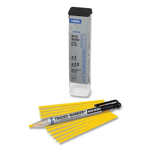 Trades Marker WS General Purpose Marker, Yellow, 3mm Tip, Starter Pack - pack of 6 Trades Marker WS General Purpose Marker, Yellow, 3mm Tip, Starter Pack - pack of 6