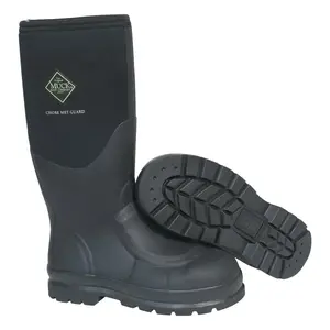 The Original Muck Boot Company CHS-META-BLK-060 Chore Met Guard Boots, Size 6, 16 in H, Rubber, Black