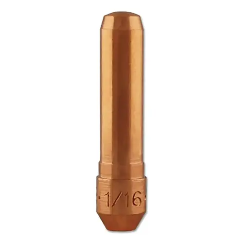 Centerfire MIG Contact Tip, 1/16 in Wire, T Series, Non-Threaded/Tapered Base Centerfire MIG Contact Tip, 1/16 in Wire, T Series, Non-Threaded/Tapered Base