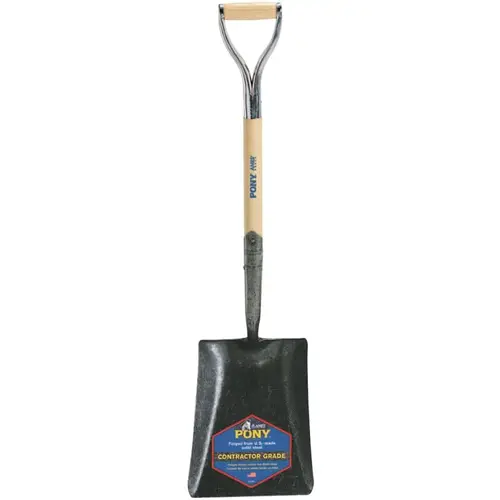 J-450  Series PONY  Shovel, 9.75 in W x 12 in L Blade, 27 in L Armor D-Grip, White Ash, Transfer Shovel