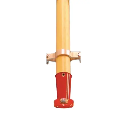 Iron Connector Handle, Hardwood/Metal, 60 in L x 1 1/8 in dia Natural