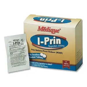 MEDIQUE 10064 I-Prin Anti-Inflammatory Pain Reliever, Ibuprofen, Unflavored
