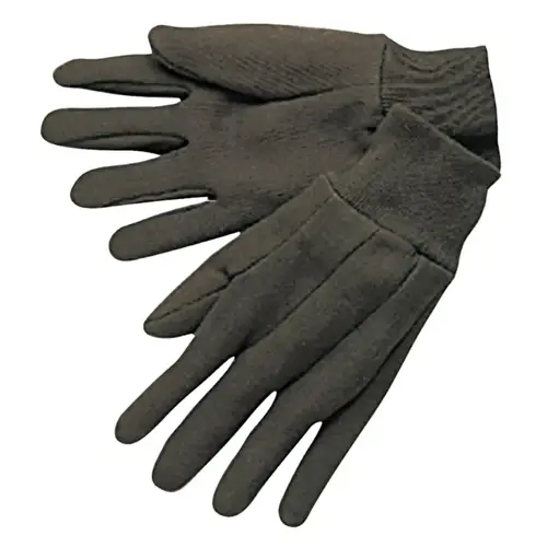 Cotton Jersey Gloves, Large, Brown - 2 per pack x12 packs Cotton Jersey Gloves, Large, Brown - 2 per pack x12 packs