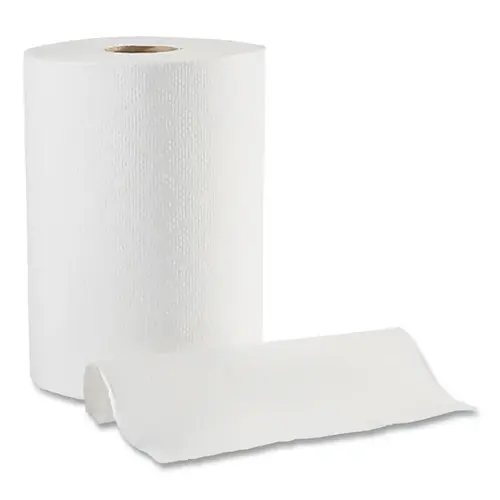 Pacific Blue BASIC  Paper Towel Roll, White, 7.88 in W x 350 ft, 12 RL/CA - pack of 12