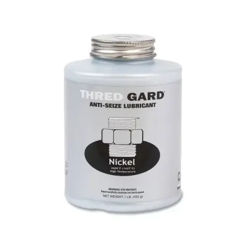 Nickel-Based Anti-Seize and Lubricating Compound, 1 lb, Brush Top Container Gray Metallic - pack of 12