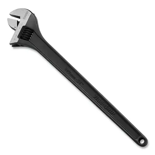 Adjustable Wrench, 24 in OAL, 2.8 in Max Opening, Black Oxide Adjustable Wrench, 24 in OAL, 2.8 in Max Opening, Black Oxide