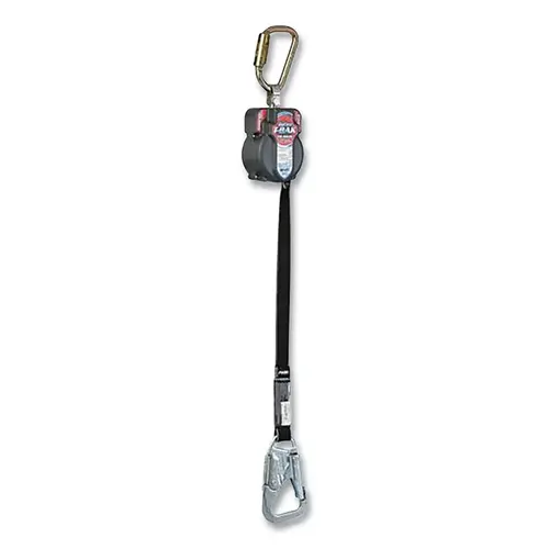 TurboLite T-BAK MAX Smooth Edge Personal Fall Limiter, 7.5 ft, Vectran Web, Steel Tie-Back Snap Hook, 420 lb, Single Leg TurboLite T-BAK MAX Smooth Edge Personal Fall Limiter, 7.5 ft, Vectran Web, Steel Tie-Back Snap Hook, 420 lb, Single Leg