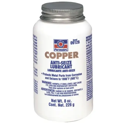 Copper Anti-Seize Lubricant, 8 oz Brush Top Bottle