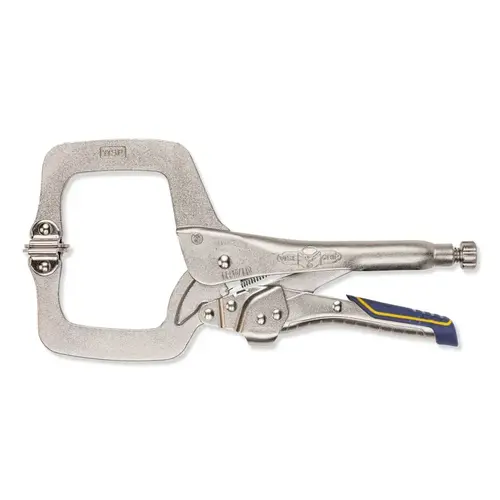 Locking C-Clamps with Swivel Pads, Jaw Opens to 3-7/8 in, 11 in Long - pack of 5