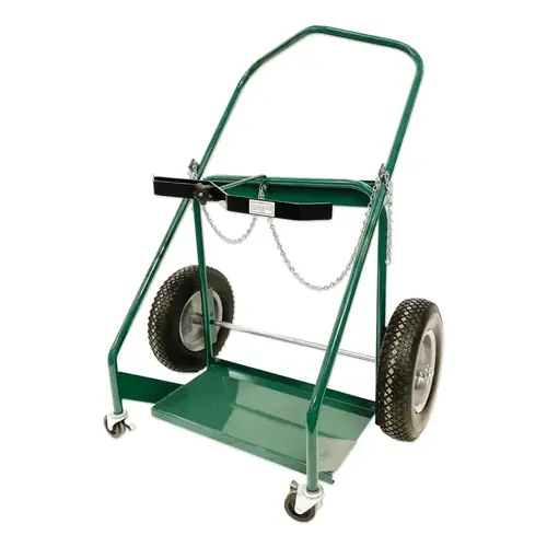 3N1 Dual Cylinder Cart, Large, 36 in OD W x 47 in H, 16 in Solid Rubber BB Wheels, 3 in dia Rubber/Swivel Casters Green 3N1 Dual Cylinder Cart, Large, 36 in OD W x 47 in H, 16 in Solid Rubber BB Wheels, 3 in dia Rubber/Swivel Casters Green