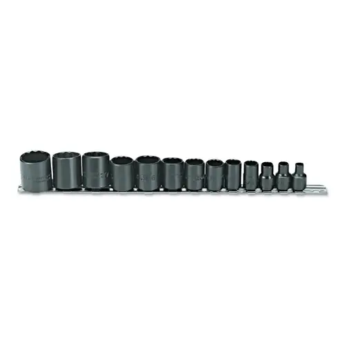 Torqueplus 13 Piece Protoblack Socket Sets, 3/8 in, 12 Point Torqueplus 13 Piece Protoblack Socket Sets, 3/8 in, 12 Point