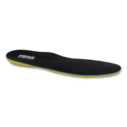 Energysole Anti-Fatigue Insole, Men's 12 and 13, Dual Layer Memory Foam, Black/ Yellow - 2 per pack x10 packs Energysole Anti-Fatigue Insole, Men's 12 and 13, Dual Layer Memory Foam, Black/ Yellow - 2 per pack x10 packs