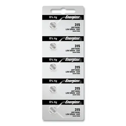Button & Coin Cell Battery: Size 315, Silver Oxide Button & Coin Cell Battery: Size 315, Silver Oxide