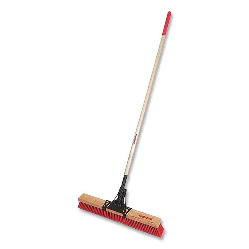 Push Broom with Wooden Handle - pack of 4 Push Broom with Wooden Handle - pack of 4