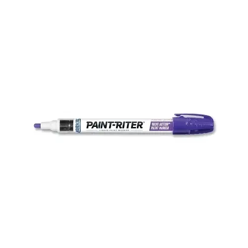 PAINT-RITER VALVE ACTION Paint Marker, Purple, 1/8 in Tip, Medium PAINT-RITER VALVE ACTION Paint Marker, Purple, 1/8 in Tip, Medium