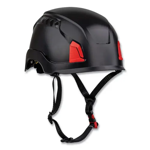 Traverse Industrial Climbing Helmet, HDPE, Non-Vented, Black - pack of 18 Traverse Industrial Climbing Helmet, HDPE, Non-Vented, Black - pack of 18