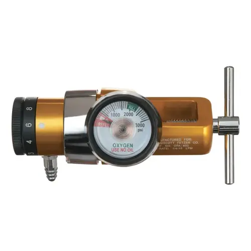 OPA Compact Click-Style Regulator, Oxygen, CGA-870 Yoke, 3000 psi inlet OPA Compact Click-Style Regulator, Oxygen, CGA-870 Yoke, 3000 psi inlet