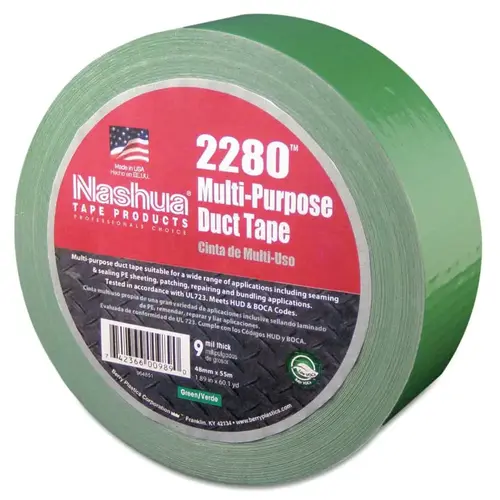 2280 General Purpose Duct Tapes, Green, 55m x 48mm x 9 mil - pack of 24