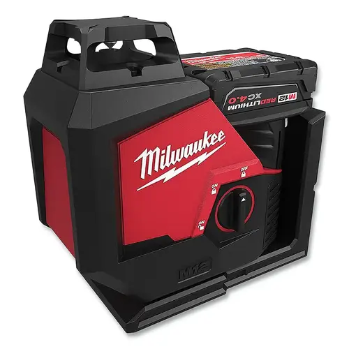 M12 Green 360 degree Single Plane Laser, Kit, Target and Track Clip Included M12 Green 360 degree Single Plane Laser, Kit, Target and Track Clip Included