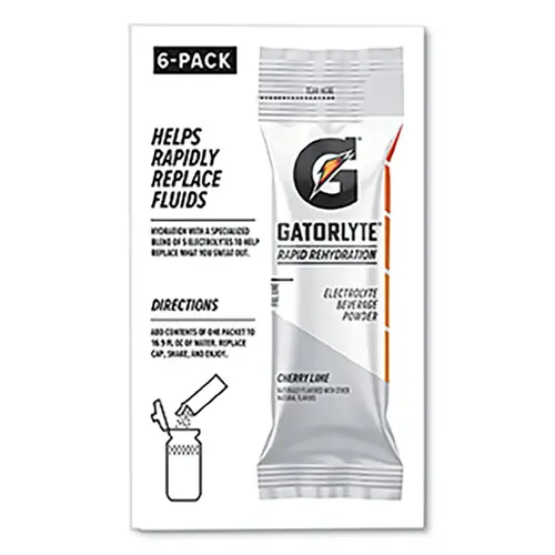 Gatorlyte  Rapid Rehydration Powder Stick, Watermelon, 16.9 oz, 6 sticks/PK, 8PK/CA