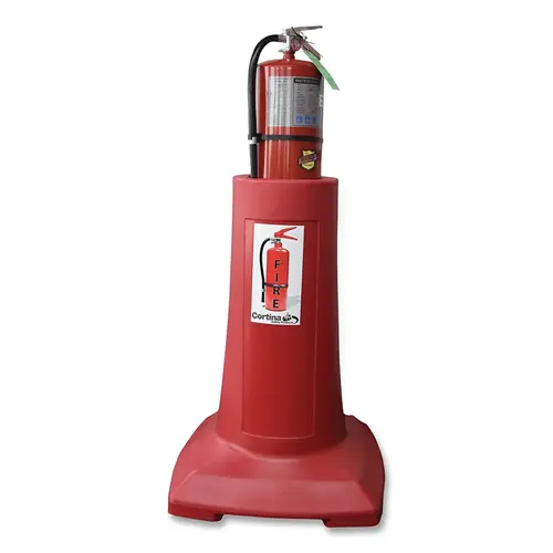 Fire Extinguisher Stand, Polyehylene, Red, for 5 to 20 lb