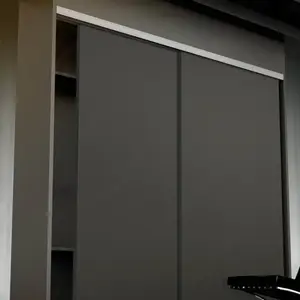 Pozzi 89K4103DR390 BRIDGE 600 Bypassing Wood Door Kit Black (90)