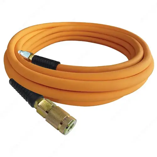 Flexible Air Hose with 1/4 Industrial Coupler and Plug Flexible Air Hose with 1/4 Industrial Coupler and Plug