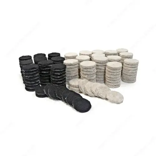 Beige and Black Felt Pads - Round Beige and Black Felt Pads - Round