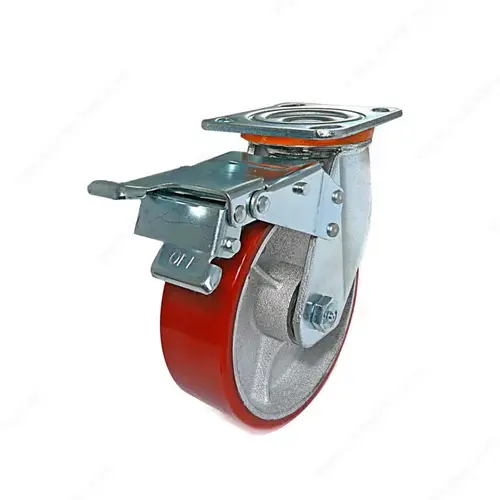 Heavy-Duty Mold-On Polyurethane Industrial Casters with Plate Heavy-Duty Mold-On Polyurethane Industrial Casters with Plate