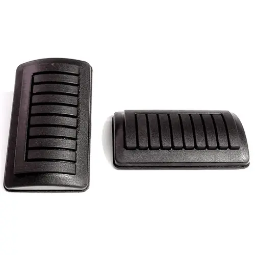 Clutch and Brake Pedal Pads. 3-3/4" wide X 2-1/4" long Pair Clutch and Brake Pedal Pads. 3-3/4" wide X 2-1/4" long Pair