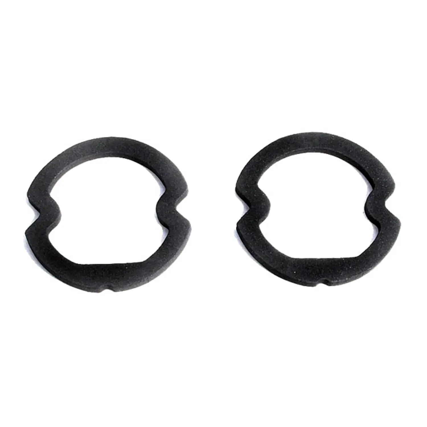 Metro Moulded Parts Tail-light Lens Gaskets. Made of black sponge. Pair LG 2000-101