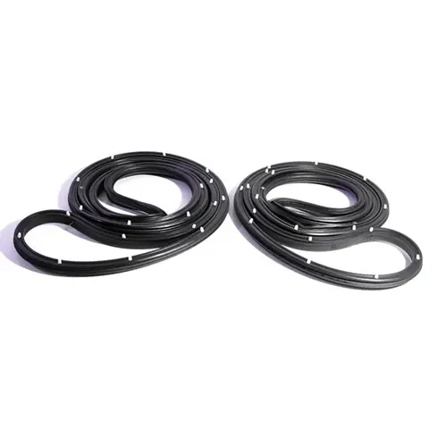 Rear Molded Door Seals with Clips. For 4-door station wagon Pair Rear Molded Door Seals with Clips. For 4-door station wagon Pair