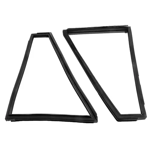 Vulcanized rear quarter-window seals. Fits Nova wagons only Pair Vulcanized rear quarter-window seals. Fits Nova wagons only Pair