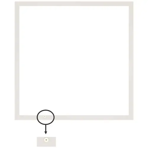 LED 2 X 2 Flat Panel, 3.5mm Receptacle, Lumen & Color Selectable, Dimmable