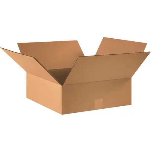 Box Partners Flat Corrugated Boxes 16"x16"x5" Kraft Package Of 25 Box Partners Flat Corrugated Boxes 16"x16"x5" Kraft Package Of 25