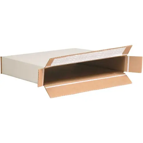Self-Seal Side Loading Boxes 10 7/8"x2"x12 1/4" White Self-Seal Side Loading Boxes 10 7/8"x2"x12 1/4" White