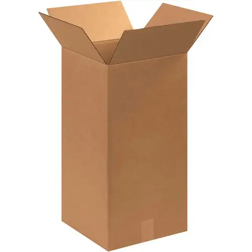 Box Partners Tall Corrugated Boxes 12"x12"x24" Kraft Package Of 25 Box Partners Tall Corrugated Boxes 12"x12"x24" Kraft Package Of 25
