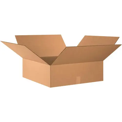 Box Partners Flat Corrugated Boxes 24"x24"x8" Kraft Package Of 10 Box Partners Flat Corrugated Boxes 24"x24"x8" Kraft Package Of 10
