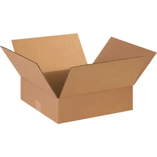 Box Partners Flat Corrugated Boxes 14"x14"x3" Kraft Package Of 25 Box Partners Flat Corrugated Boxes 14"x14"x3" Kraft Package Of 25