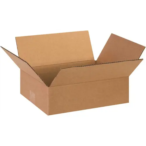 Box Partners Flat Corrugated Boxes 13"x10"x4" Kraft Package Of 25 Box Partners Flat Corrugated Boxes 13"x10"x4" Kraft Package Of 25