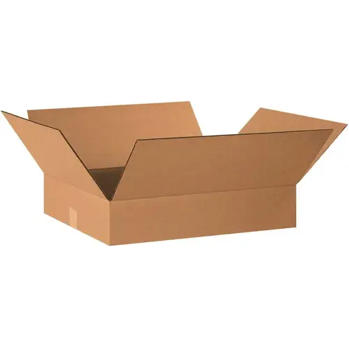 Box Partners Flat Corrugated Boxes 22"x18"x4" Kraft Package Of 25 Box Partners Flat Corrugated Boxes 22"x18"x4" Kraft Package Of 25
