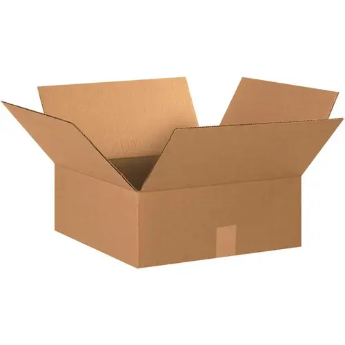 Box Partners Flat Corrugated Boxes 15"x15"x6" Kraft Package Of 25 Box Partners Flat Corrugated Boxes 15"x15"x6" Kraft Package Of 25